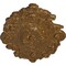 Ekena Millwork Strasbourg Ceiling Medallion, Hand-Painted Smokey Topaz Crackle, 30 1/2"W x 20"H x 1 1/2"P CM30SGSTC - alternate 2